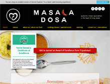 Tablet Screenshot of masaladosa.co.za